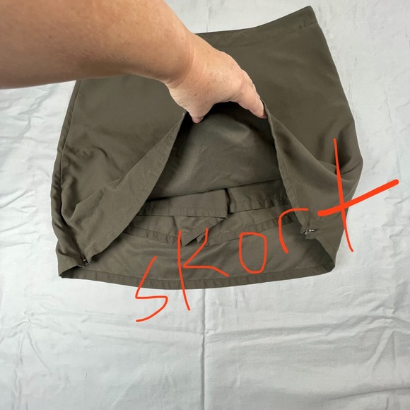 Patagonia Skirt Womens 8 Brown Skort Golf Zip Pocket - Picture 3 of 9